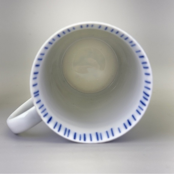 Vintage Fitz and Floyd Les Bands Porcelain
Blue and White Striped Mugs - Picture 7 of 10